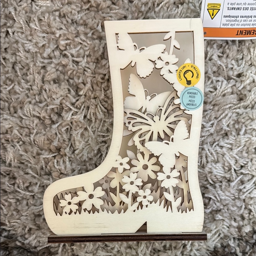 🌻 Make Market NWT DIY Plywood Spring Boot Craft